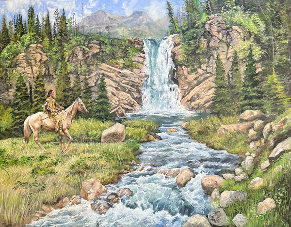 Victor Blakey Painting "A Secret Place"