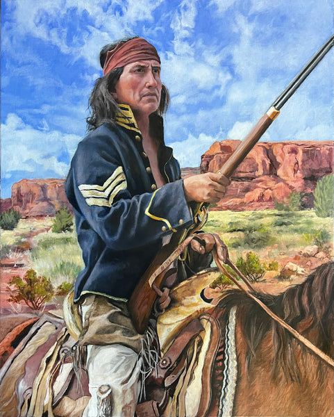 Victor Blakey Painting "Apache Hero" Available