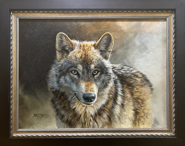Bonnie Marris Painting "Unspoken" New Wolf Painting
