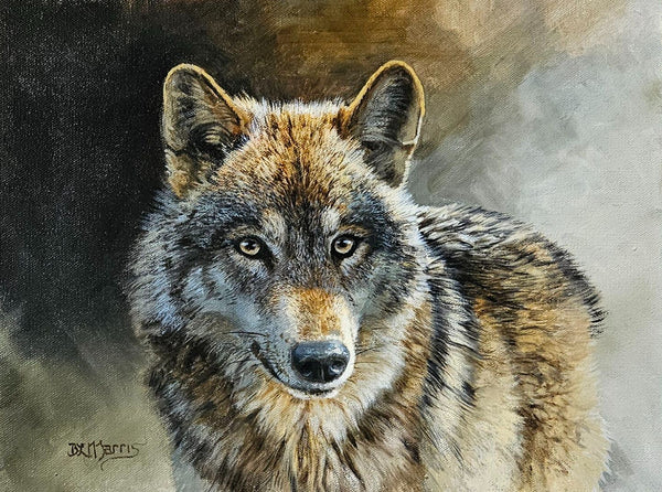 Bonnie Marris Painting "Unspoken" New Wolf Painting