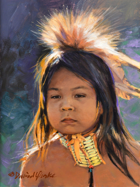 David Yorke Painting "Little Warrior" New Original Available