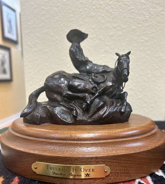 Dustin Payne New Bronze "Thinkin It Over" Available
