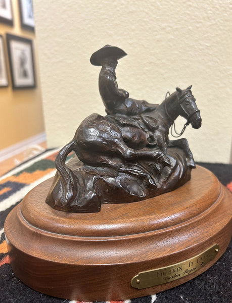 Dustin Payne New Bronze "Thinkin It Over" Available
