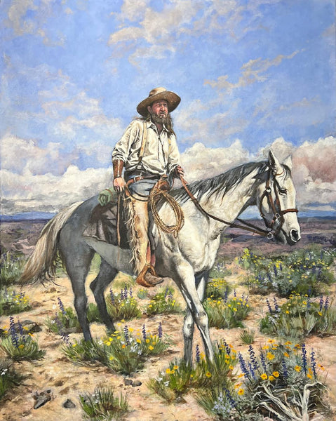 Victor Blakey Painting "Headed for Abilene" New