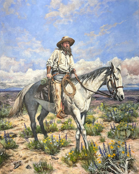 Victor Blakey Painting "Headed for Abilene" New