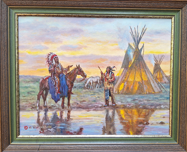 Hubert Wackermann Painting "Evening Prayers" Available