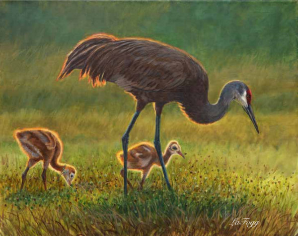 Deborah LaFogg painting "Keeping Up With Mom"