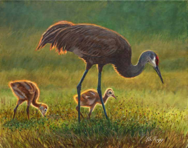 Deborah LaFogg painting "Keeping Up With Mom"