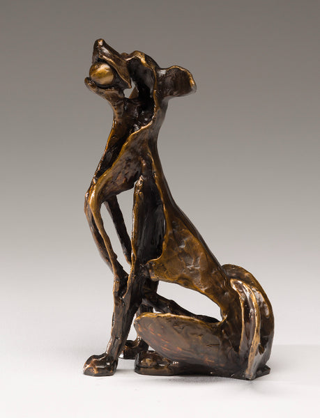 Sandy Graves Bronze "Let's Go!" Dog