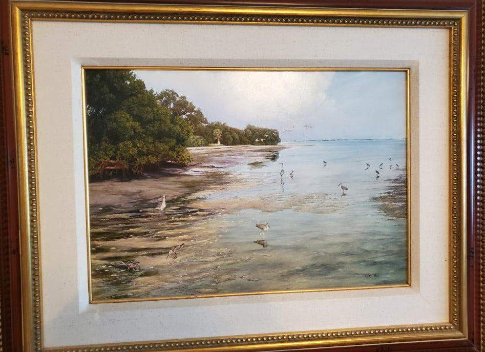 Charles Rowe Painting "Low Tide" Original Oil Available Plainsmen