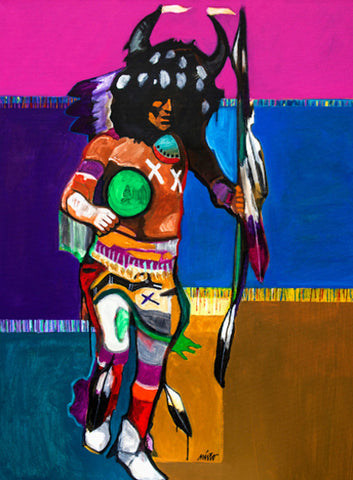 John Nieto Painting "Buffalo Dancer II"