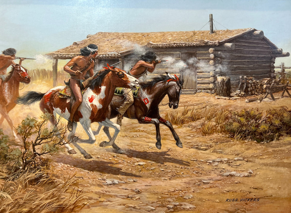 Russ Vickers Original Painting Western Art Available Plainsmen Russ Vickers Original Painting Western Art Available Plainsmen
