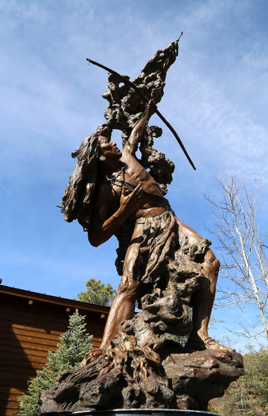 John Coleman Bronze "The Rainmaker" 10ft Monumental Bronze Available