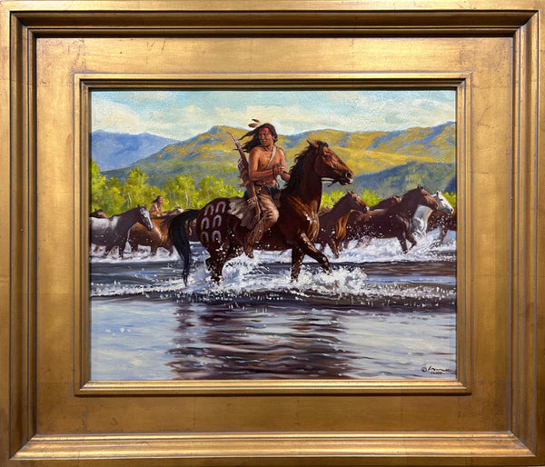 Steven Lang Painting "Blackfeet Raid"