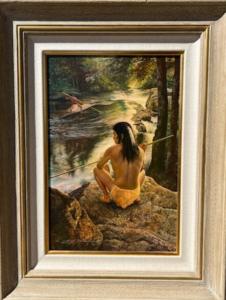 Greg Olsen Original Oil "Spearfishing" Available