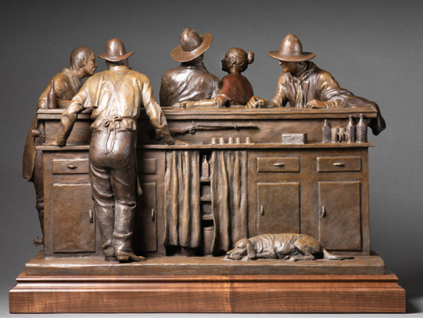Dustin Payne New Bronze "Tales of the Trail" (Study) Available