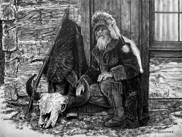 Denny Karchner Painting "Buffalo Cabin" Available