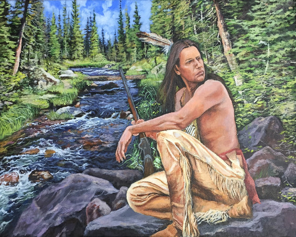 Victor Blakey Painting "A Distant Sound"