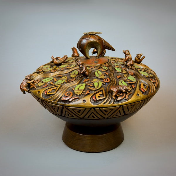 Ed Natiya Bronze "Bear Medicine" Available