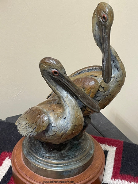 Geoffrey Smith Bronze "Fishing Report"