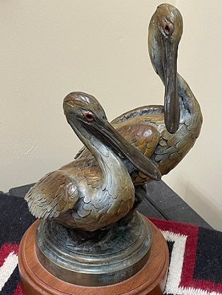 Geoffrey Smith Bronze "Fishing Report"