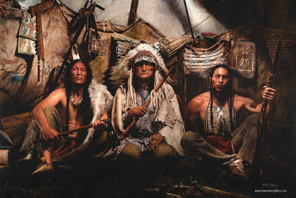 John Coleman Giclee "Gall, Sitting Bull, Crazy Horse, 1876"