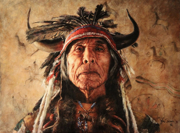 John Coleman Giclee "Guardian of the Spirit Dogs"