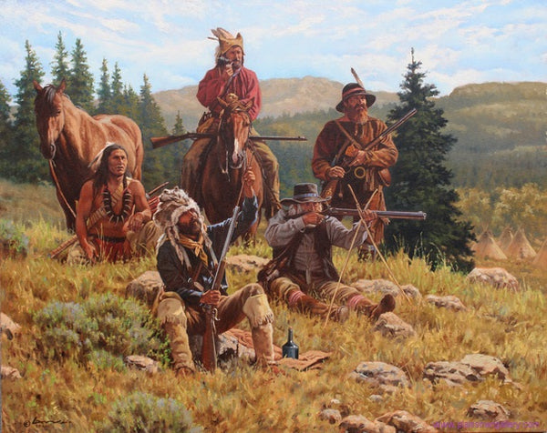 Steven Lang Painting "Hawken Shootout"