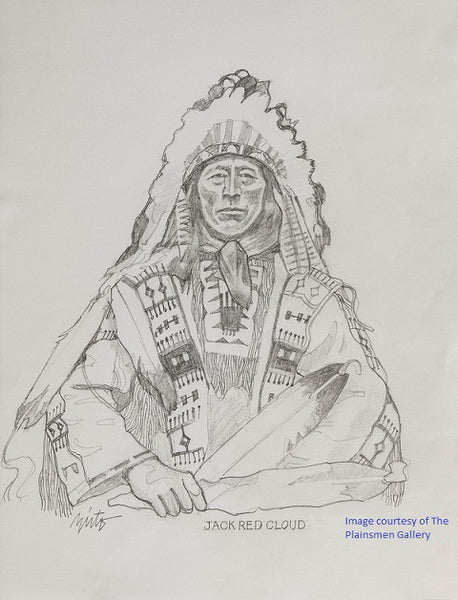 John Nieto Graphite Sketch "Jack Red Cloud"