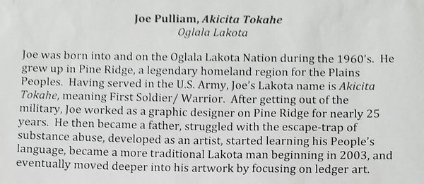 Joe Pulliam Painting "Winds of Change" Ledger Art