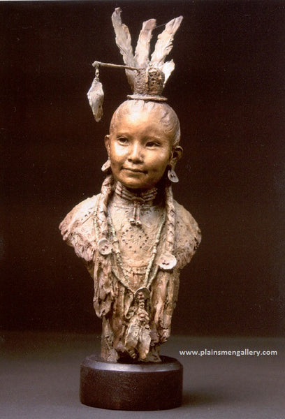 John Coleman Bronze "Little Pow Wow Girl"