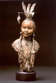 John Coleman Bronze "Little Pow Wow Girl"