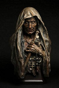 "Medicine of Mother Moon" bronze by John Coleman