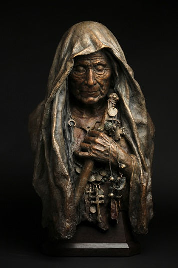 John Coleman Bronze "Medicine of Mother Moon"