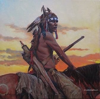 Steven Lang Painting "Twilight on the Plains"