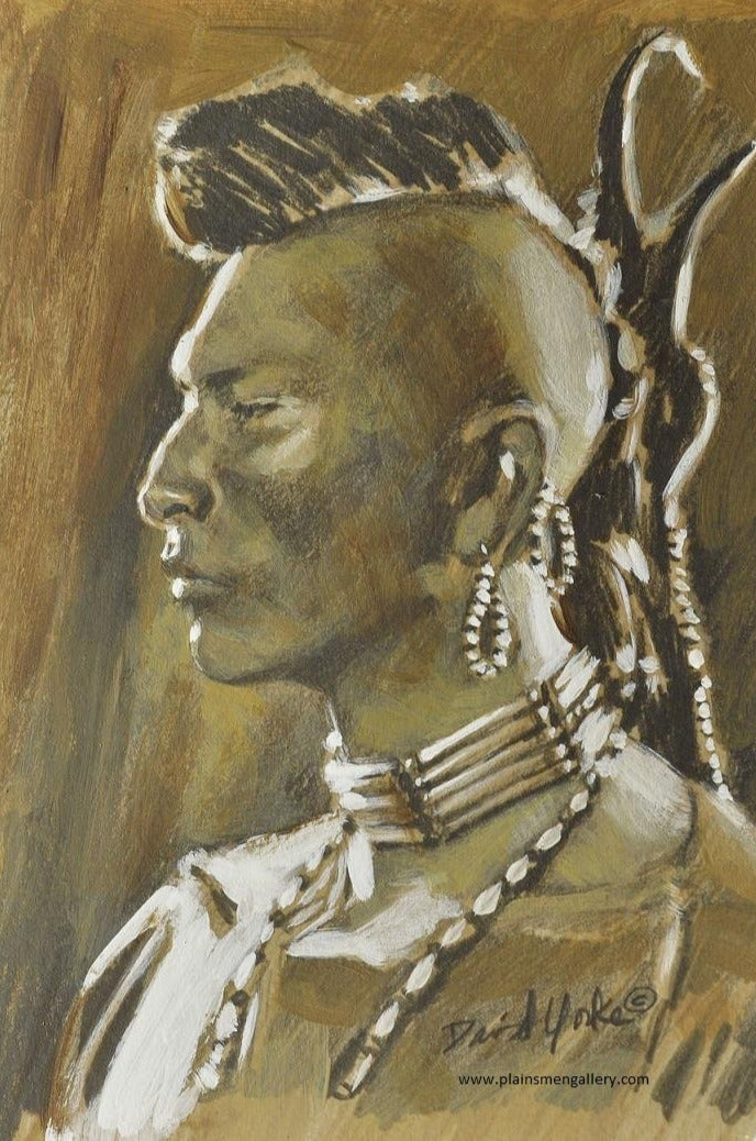 David Yorke Painting Pawnee Western Art Available Plainsmen Gallery