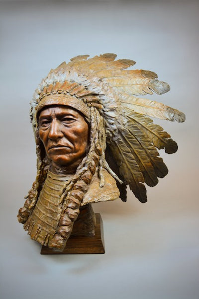 Ed Natiya Bronze Bust "Sitting Bull" Available