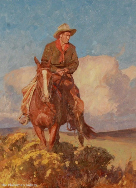 Grant Redden Painting "Wyoming Cowboy"