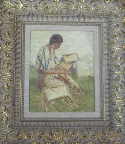 Framed Tom Saubert Oil "Mediicine Bags"