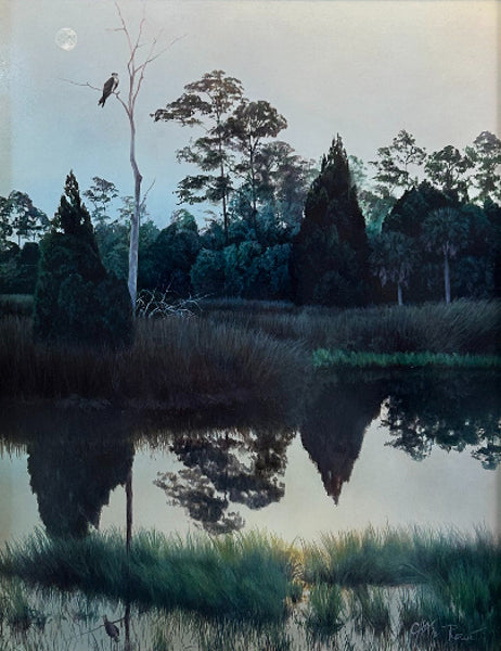 Charles Rowe Painting "Along the River" Available