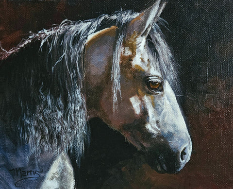 Bonnie Marris Painting "Equine Study" New!