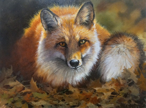 Bonnie Marris Painting "Autumn Sunlight" New Fox Painting