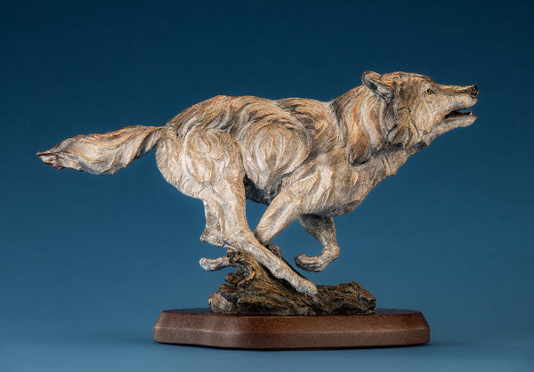 Ken Rowe Bronze "Chasing the Hungry Wind" Available