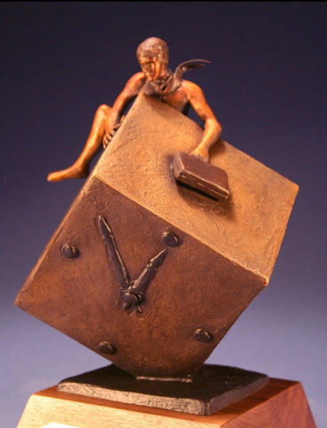 Chris Navarro Bronze "Think Outside the Box" Available