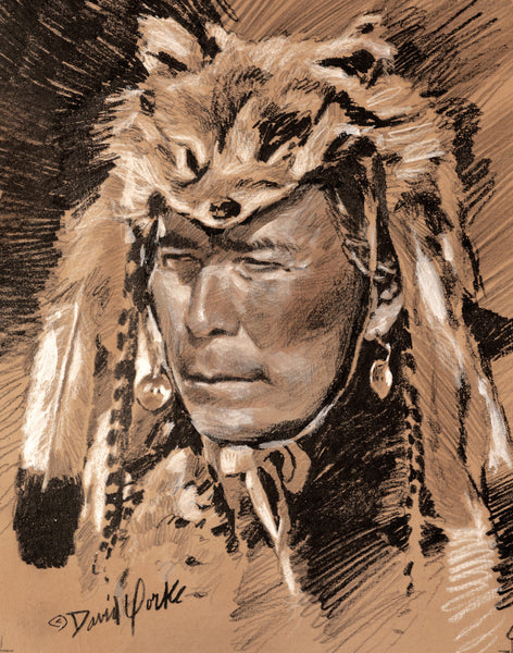 David Yorke Painting "Coyote Spirit" New!