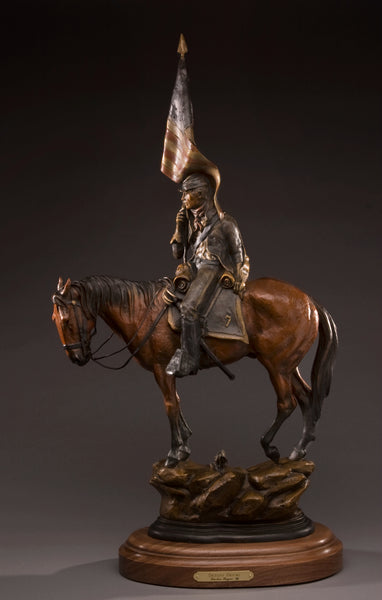Dustin Payne Bronze "Distant Drums" Resale Available