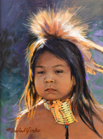 David Yorke Painting "Little Warrior" New Original Available