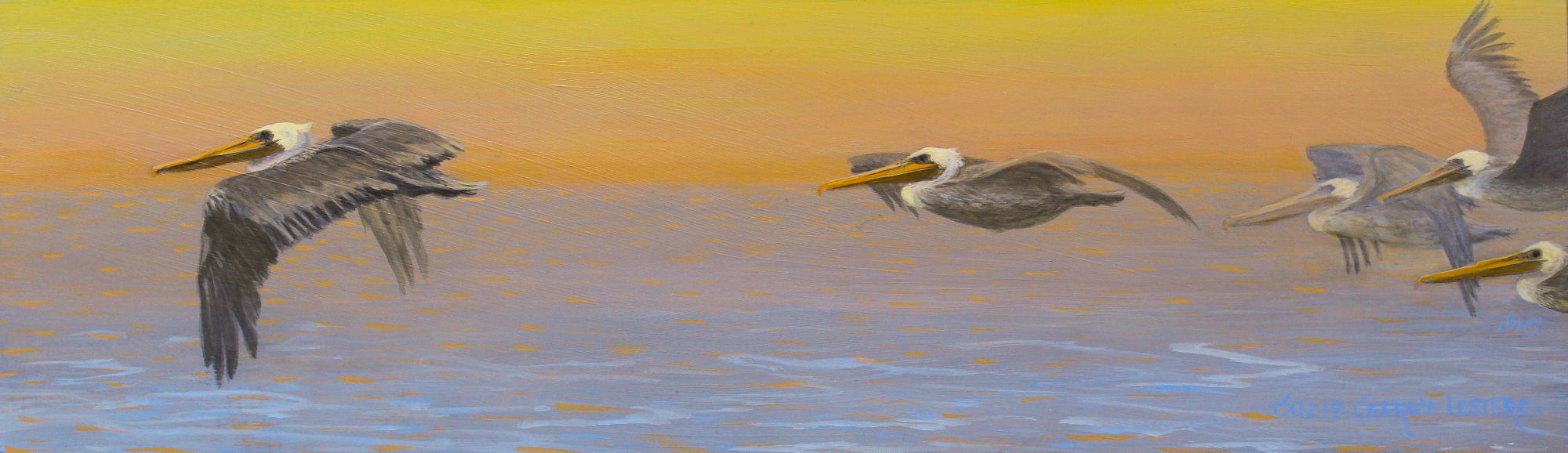 Suzie Seerey-Lester Painting "Dawn Patrol" Available