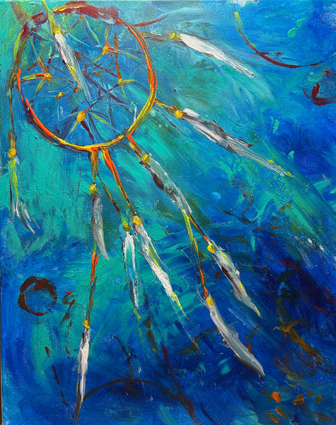 Deborah LaFogg painting "Catching Dreams" New!