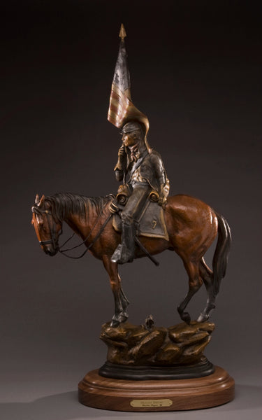 Dustin Payne Bronze "Distant Drums" Resale Available